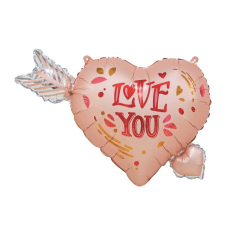 Balon foliowy Serce ze Strzałą 69x54cm 1 szt.