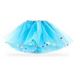 Niebieski Motylek Strój Motylka Spódniczka tutu pomponiki