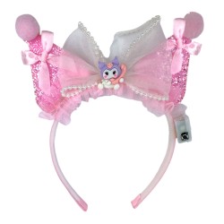 Opaska z uszami Kawaii Kuromi LED