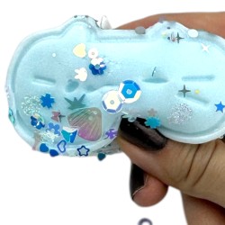 Gniotek Mochi Pusheen Kotek z cekinami
