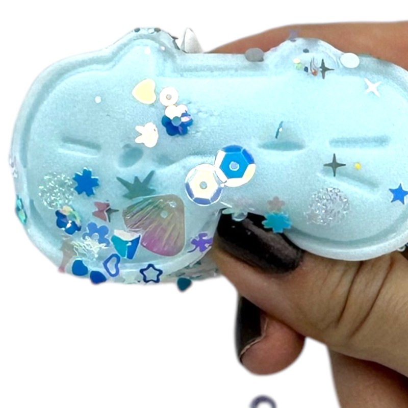 Gniotek Mochi Pusheen Kotek z cekinami