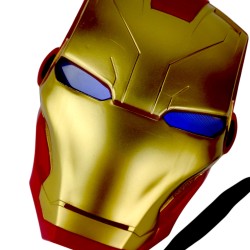 Świecąca Maska LED Superbohatera IronMan z Podświetlanymi Oczami