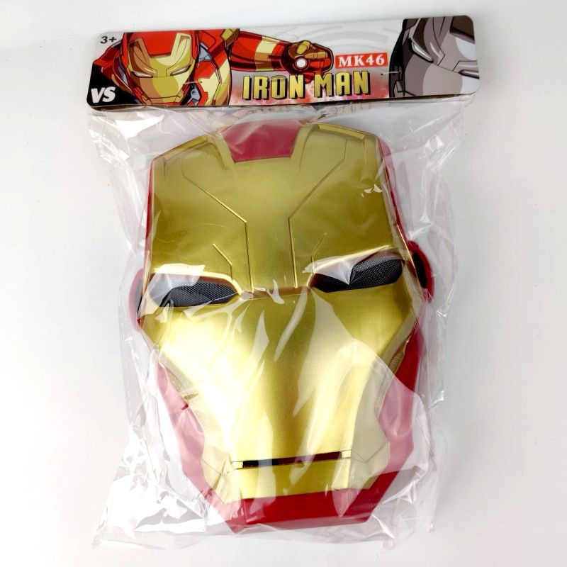 Świecąca Maska LED Superbohatera IronMan z Podświetlanymi Oczami