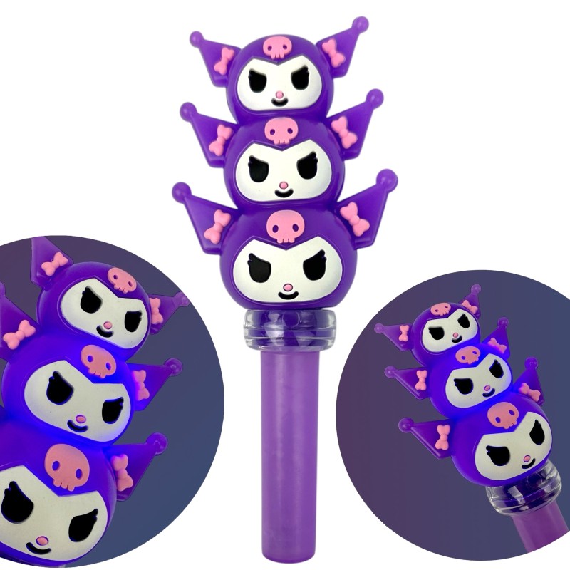 Przebranie Diabełek KUROMI Fioletowy Anime LED