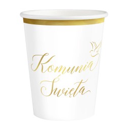 Kubeczki papierowe Komunia...