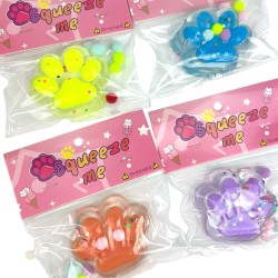 Gniotek Mochi Kocia Łapka Pow cekiny