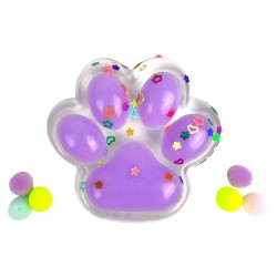 Gniotek Mochi Kocia Łapka Pow cekiny