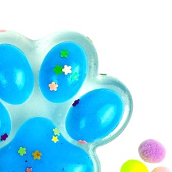 Gniotek Mochi Kocia Łapka Pow cekiny