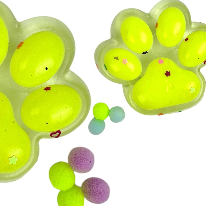 Gniotek Mochi Kocia Łapka Pow cekiny