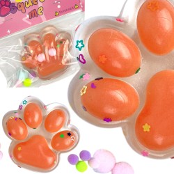 Gniotek Mochi Kocia Łapka Pow cekiny