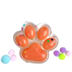 Gniotek Mochi Kocia Łapka Pow cekiny