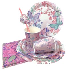 Talerzyki papierowe Motylek 18 cm 6 sztuk