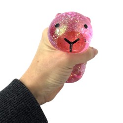 Gniotek Kapibara z Brokatem Żel maltoza Antystresowa Zabawka 7 cm