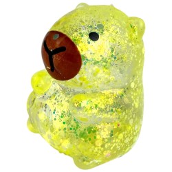 Gniotek Kapibara z Brokatem Żel maltoza Antystresowa Zabawka 7 cm