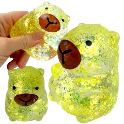 Gniotek Kapibara z Brokatem Żel maltoza Antystresowa Zabawka 7 cm