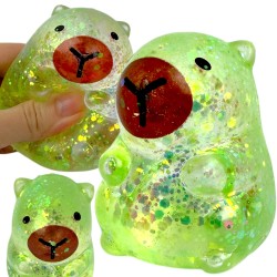 Gniotek Kapibara z Brokatem Żel maltoza Antystresowa Zabawka 7 cm