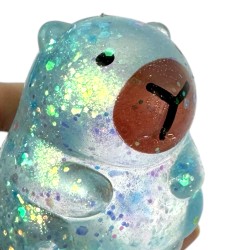 Gniotek Kapibara z Brokatem Żel maltoza Antystresowa Zabawka 7 cm