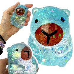 Gniotek Kapibara z Brokatem Żel maltoza Antystresowa Zabawka 7 cm