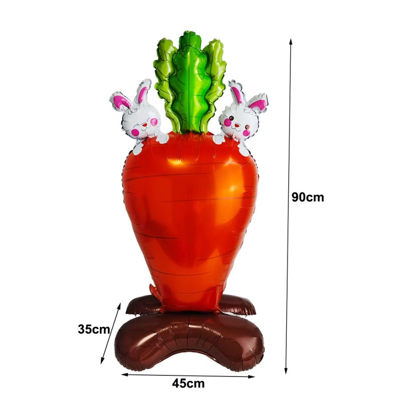 Balon foliowy stojący Marchew Zajączek Marchewka
