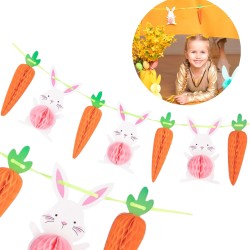 Girlanda z Królikami i marchewkami