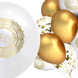 Zestaw balonów na komunię IHS