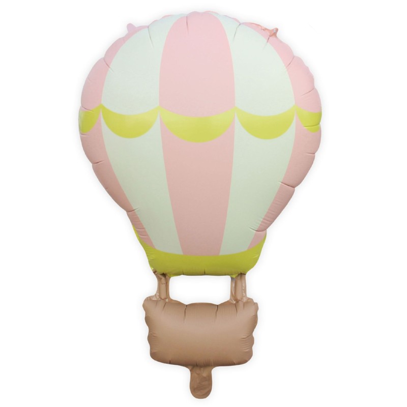 Balon w kształcie latającego balona z koszem róż 87 cm