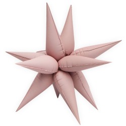 Balon foliowy 3D Różowy Beż...