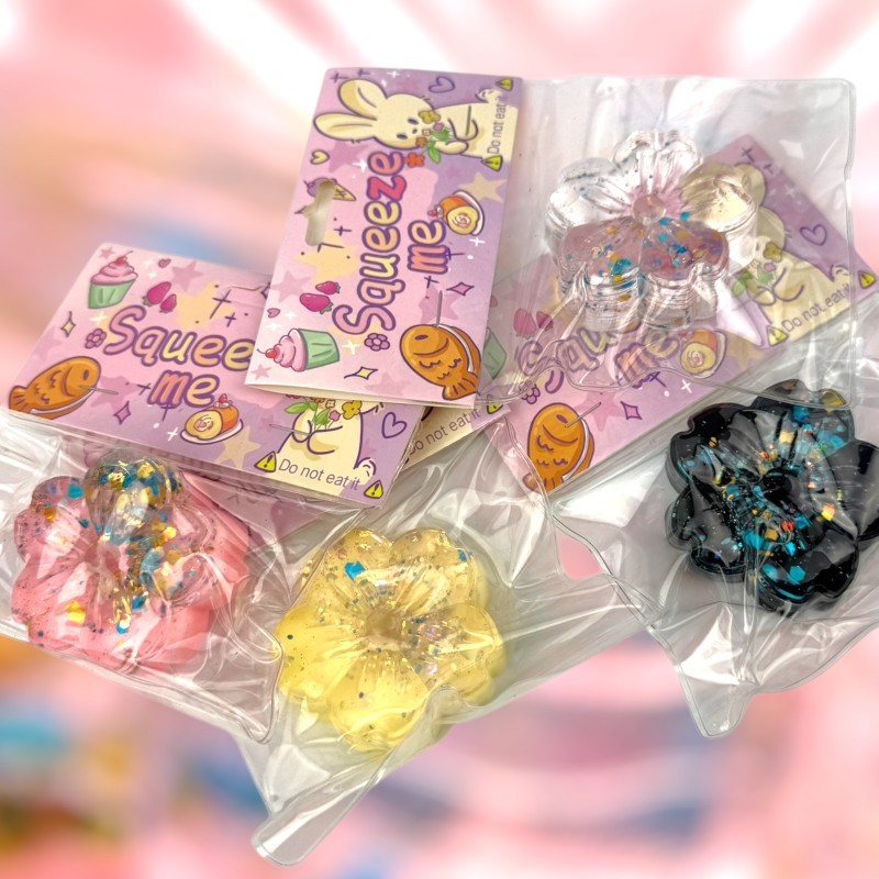 Gniotek Taba Squishy Kwiatek 6x6 cm wrażenia sensoryczne