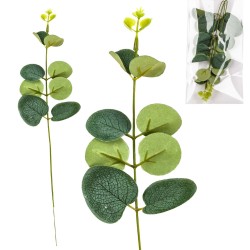 Gałązka dekoracyjna eukaliptus – zestaw 2 sztuki, zielona, 32 cm
