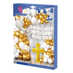 Girlanda balonowa Pierwsza Komunia Święta 98 szt.