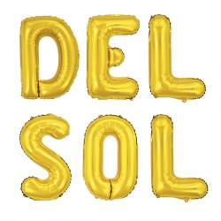 Litera Balon foliowy Złote Litery Alfabet 40cm