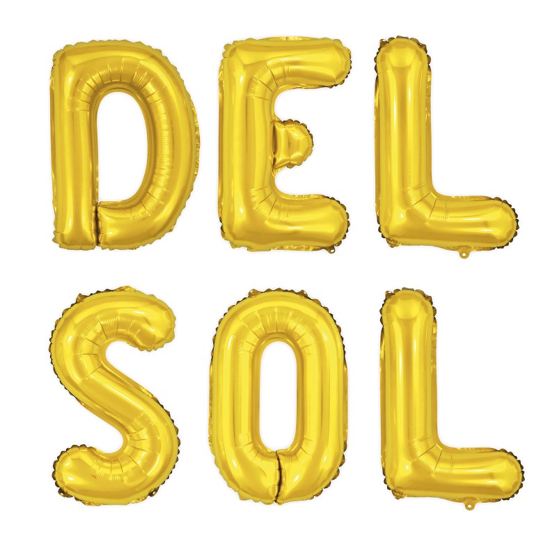 Litera Balon foliowy Złote Litery Alfabet 40cm