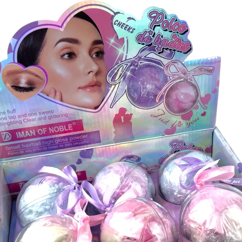 Glitter Perłowa Kula Rozświetlacz Brokatowy Pył 10g