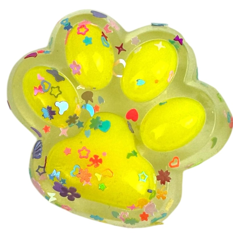 Gniotek Mochi Kocia Łapka Pow cekiny