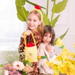 Strój wielkanocny kurczak dla dziewczynki 2 el. spódniczka tutu i opaska