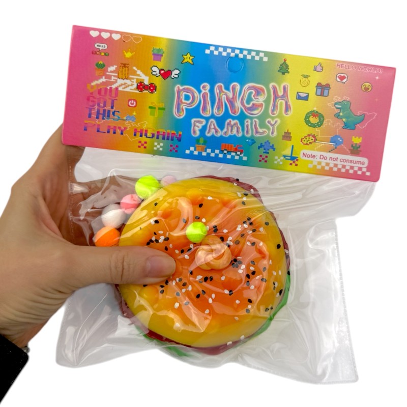 Gniotek Duży Hamburger zabawka sensoryczna IS