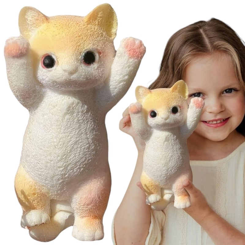 Gniotek Duży Kotek Sensoryczny IS 14cm