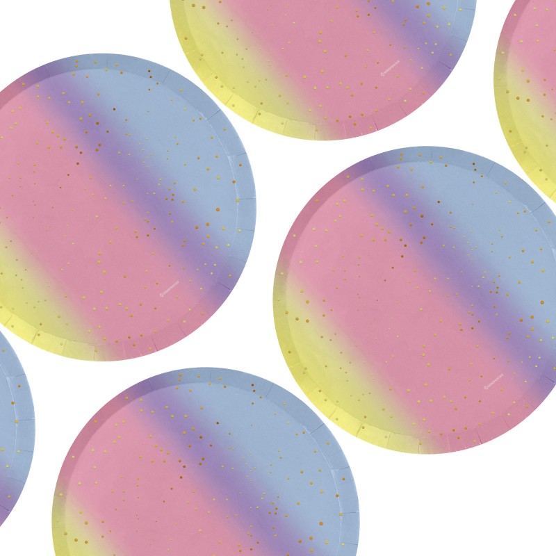 Talerzyki papierowe Candy Galaxy – 8 sztuk 18cm