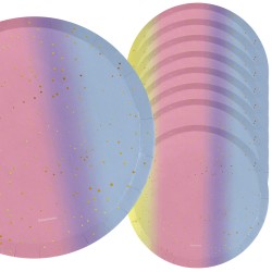 Zestaw papierowy Candy Galaxy – 8 talerzyków + 8 kubeczków