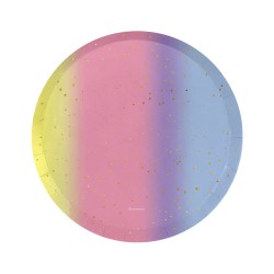 Zestaw papierowy Candy Galaxy – 8 talerzyków + 8 kubeczków