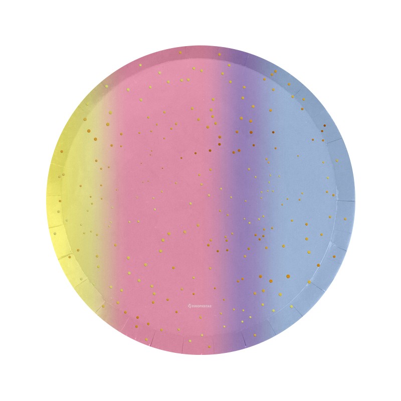 Zestaw papierowy Candy Galaxy – 8 talerzyków + 8 kubeczków