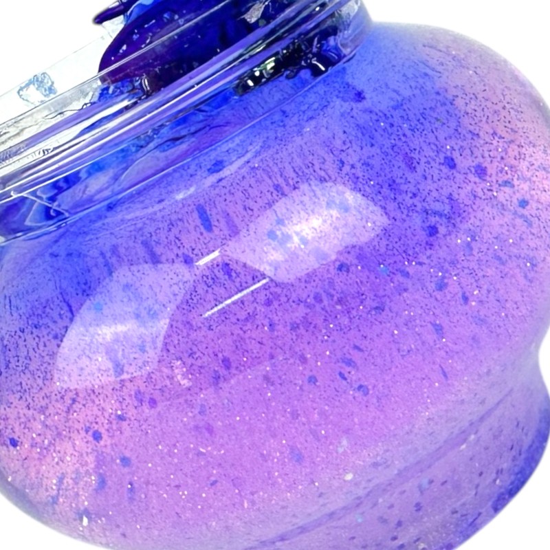Masa Plastyczna Słoik Slime brokatowy Galaxy z Motylem