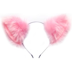 Opaska Kot Różowe Uszy LED Cosplay