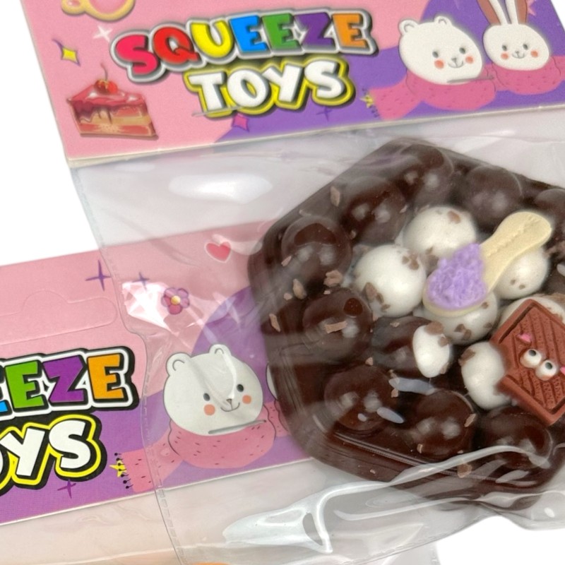 Gniotek Ciastko z kruszonką zabawka sensoryczna