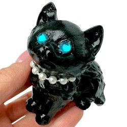 Antystresowa zabawka squishy kotek z kryształowymi oczkami