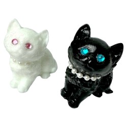 Antystresowa zabawka squishy kotek z kryształowymi oczkami