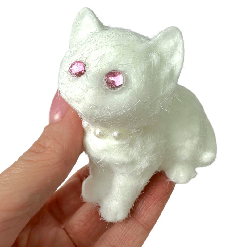 Antystresowa zabawka squishy kotek z kryształowymi oczkami