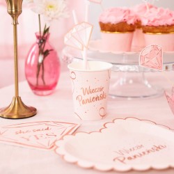 Kubeczki Wieczór Panieński – 6 sztuk 220 ml Różowe Złoto