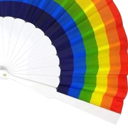 Wachlarz tęczowy Rainbow 23 cm 1 szt. Boland