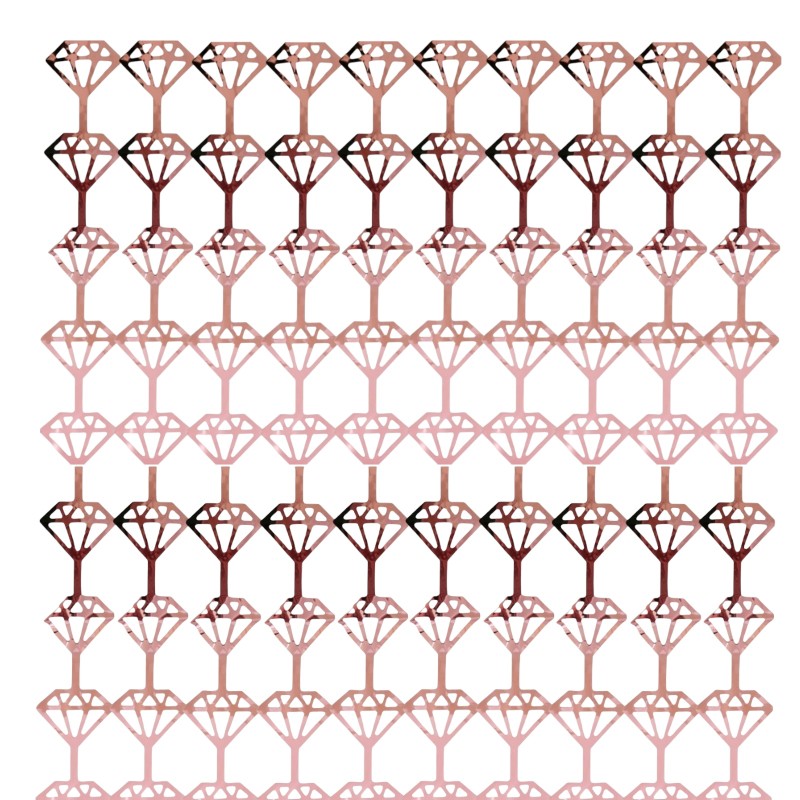 Kurtyna imprezowa diamenty rose gold